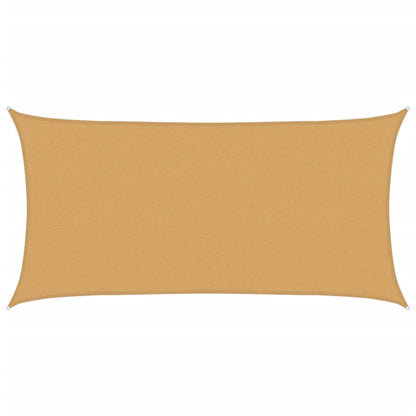 Solsegel 160 g/m² rektangulär sand 2x4 m HDPE