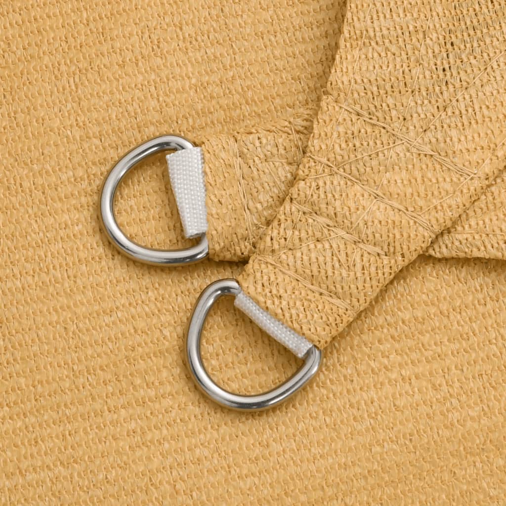 Solsegel 160 g/m² rektangulär sand 2x4 m HDPE