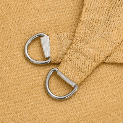 Solsegel 160 g/m² rektangulär sand 2x4 m HDPE