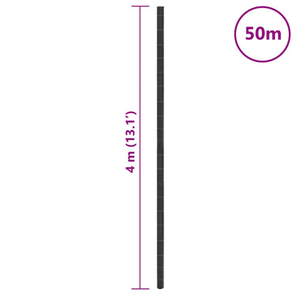 Ogräsmatta svart 4x50 m PP