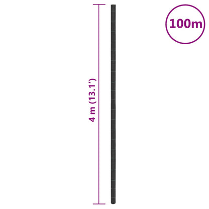 Ogräsmatta svart 4x100 m PP