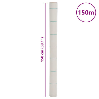 Ogräsmatta vit 1,5x150 m PP