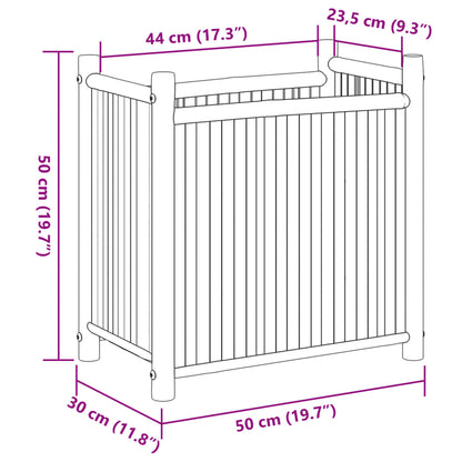 Odlingslåda 50x30x50 cm bambu