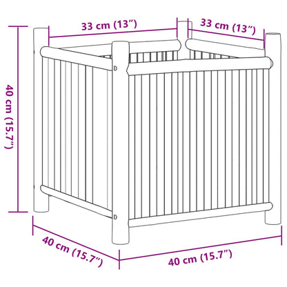 Odlingslåda 40x40x40 cm bambu