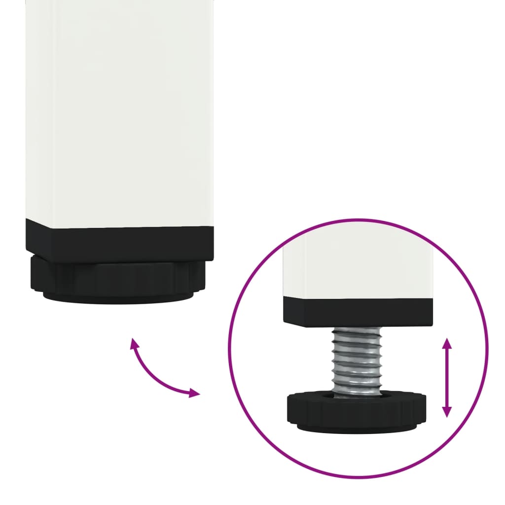 Högskåp vit 36x39x113 cm stål