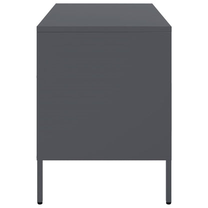 Tv-bänk 2 st antracit 68x39x50,5 cm stål