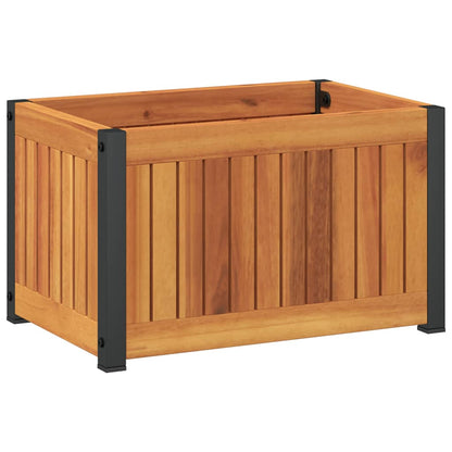 Odlingslåda 45x30x27,5 cm massivt akaciaträ och stål