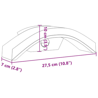 Utomhusvägglampor LED med sensorer 2 st svart gjuten aluminium