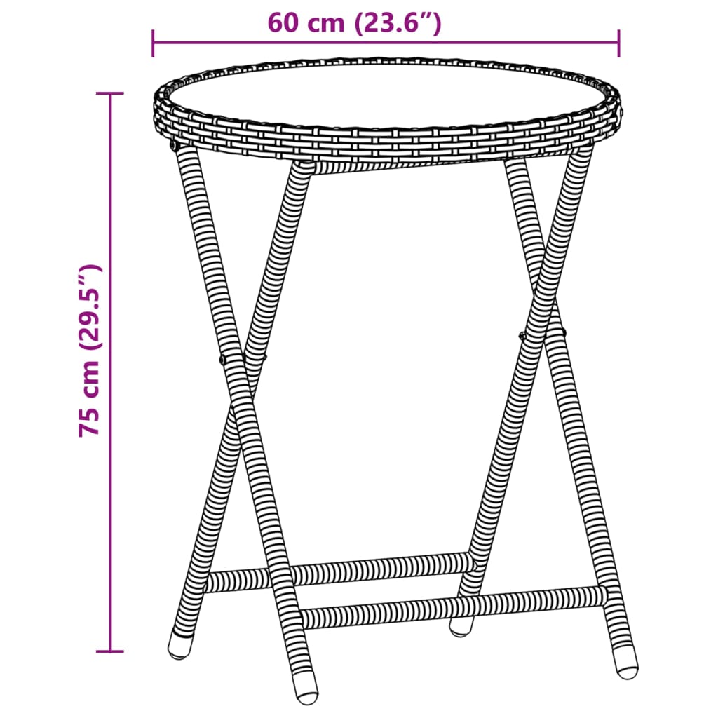 Bistrogrupp med dynor 3 delar svart konstrotting och glas