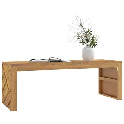 Soffbord 110x35x38 cm massiv teak