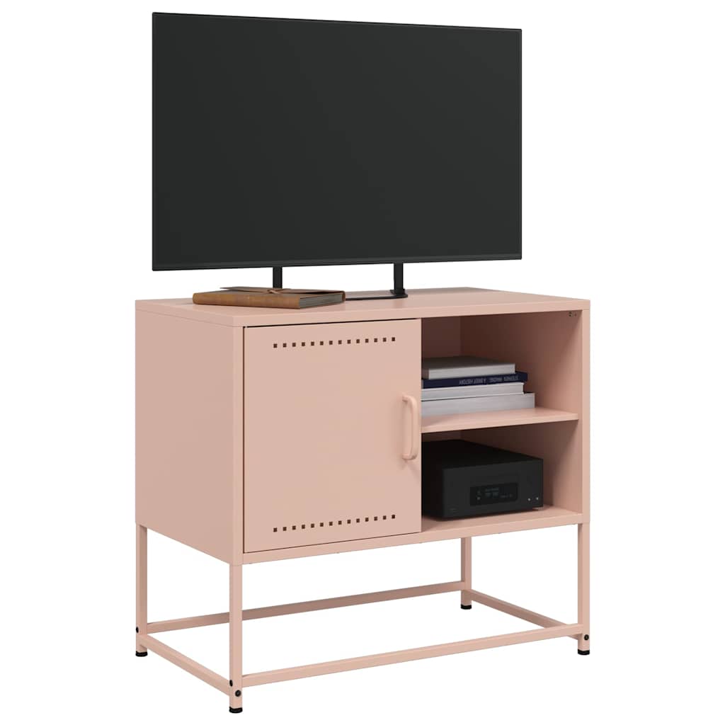 TV-skåp rosa 68x39x60,5 cm stål