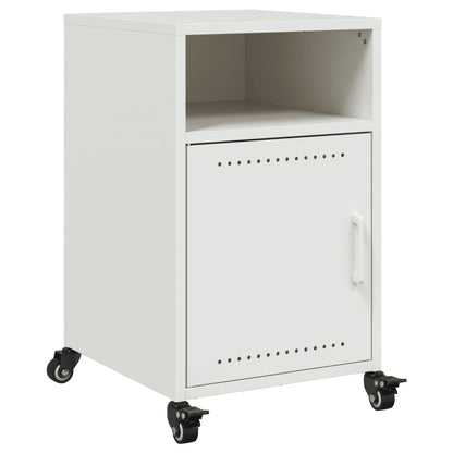 Sängbord 2 st vit 36x39x59 cm stål