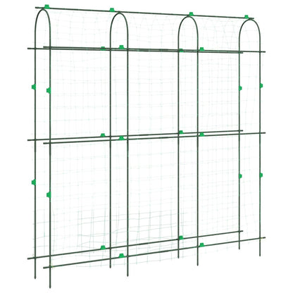 Trädgårdsspaljé för klätterväxter U-formad 181x31x182,5 cm stål