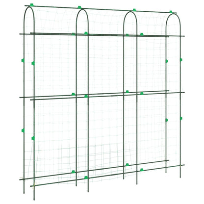 Trädgårdsspaljé för klätterväxter U-formad 181x31x182,5 cm stål