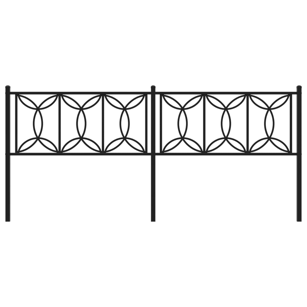 Huvudgavel metall svart 200 cm