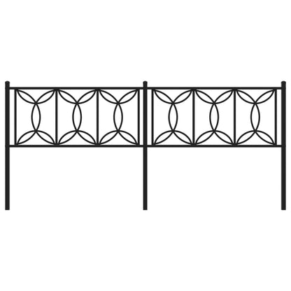 Huvudgavel metall svart 200 cm