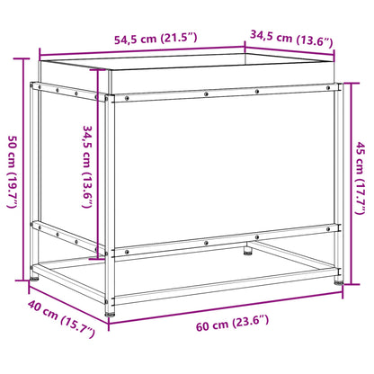 Odlingslåda 60x40x50 cm massivt douglasträ