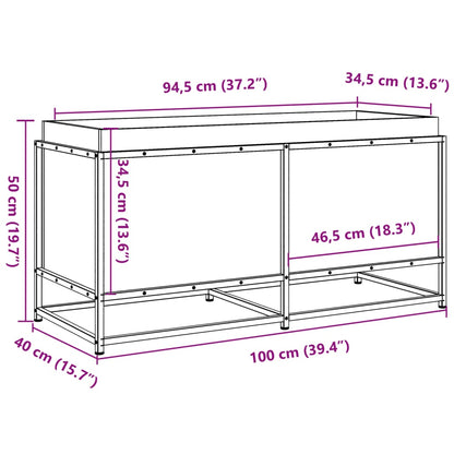 Odlingslåda 100x40x50 cm massiv furu