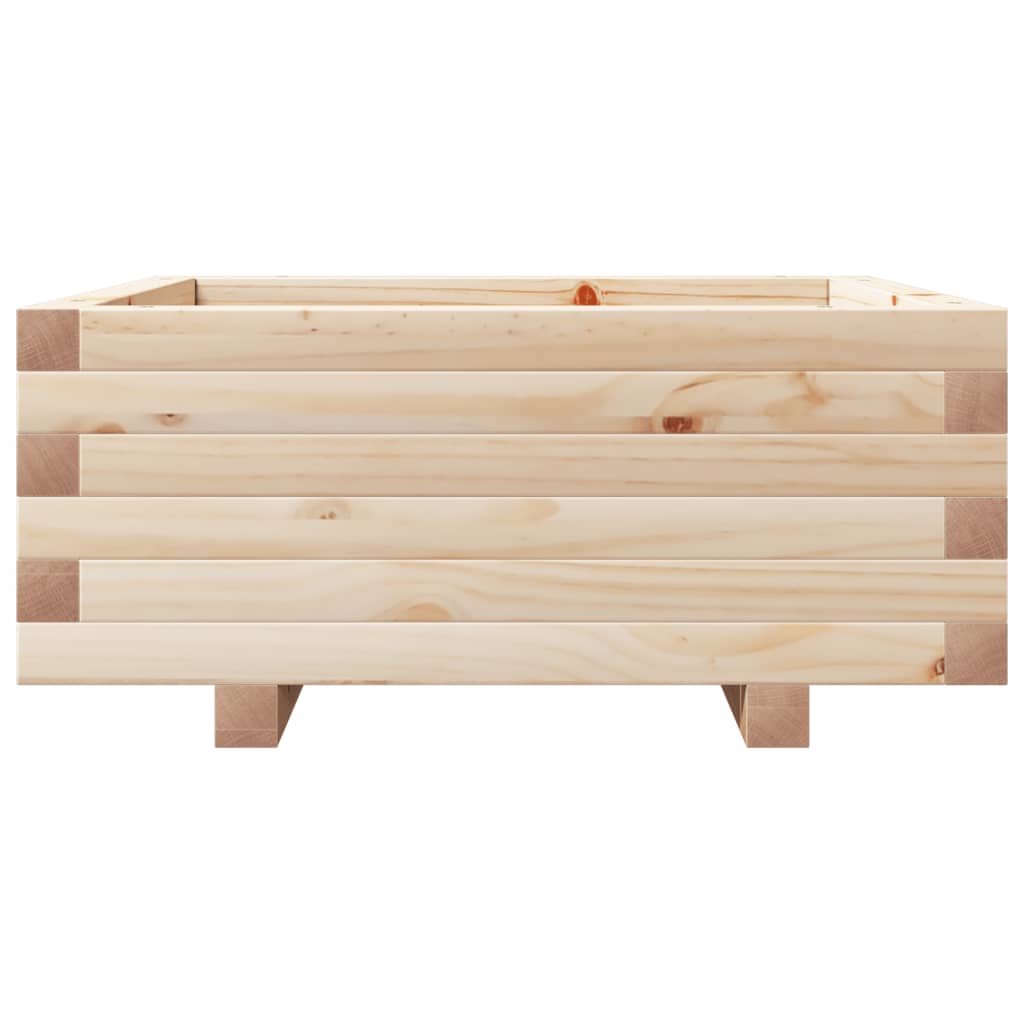 Odlingslåda 60x60x26,5 cm massivt furuträ