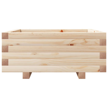 Odlingslåda 60x60x26,5 cm massivt furuträ