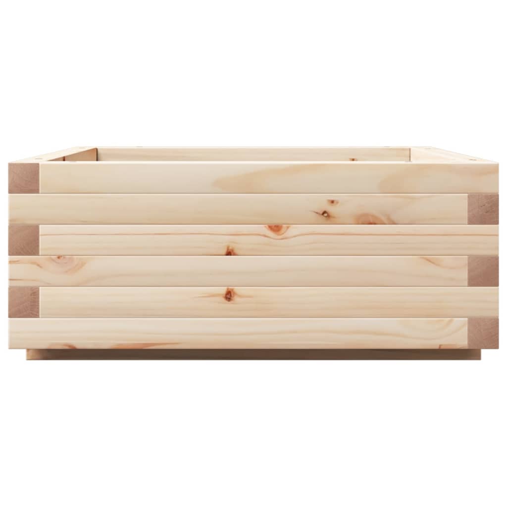 Odlingslåda 60x60x26,5 cm massivt furuträ