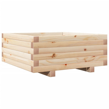 Odlingslåda 60x60x26,5 cm massivt furuträ