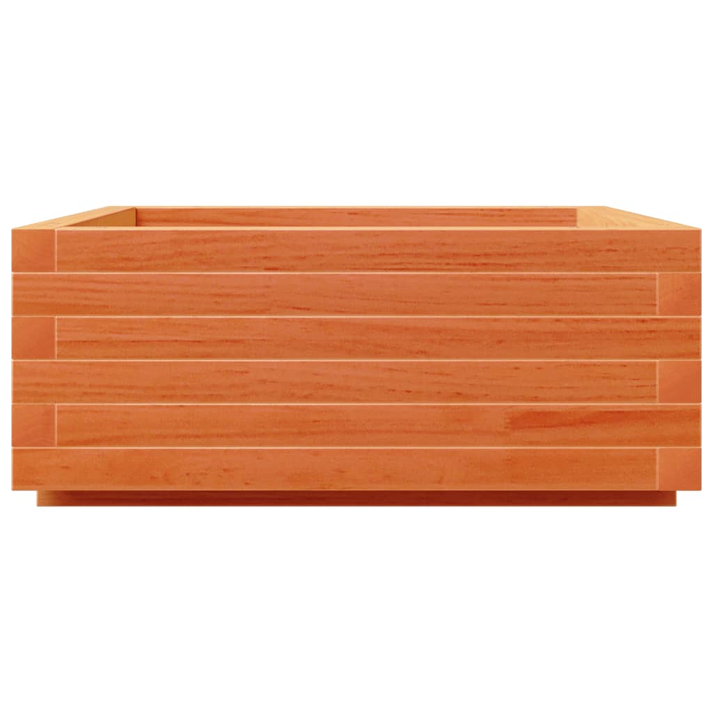 Odlingslåda vaxbrun 60x60x26,5 cm massiv furu