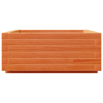 Odlingslåda vaxbrun 60x60x26,5 cm massiv furu