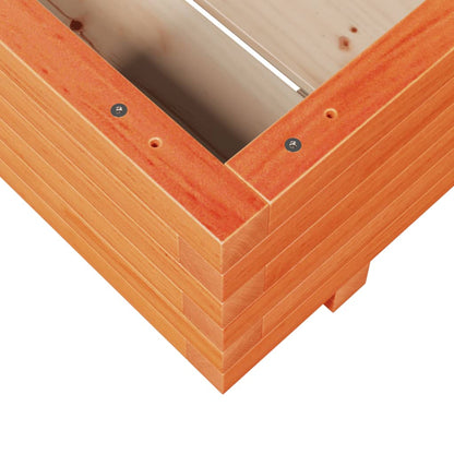 Odlingslåda vaxbrun 60x60x26,5 cm massiv furu
