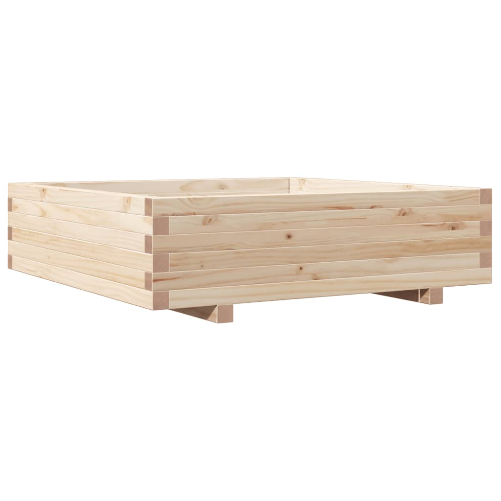 Odlingslåda 90x90x26,5 cm massivt furuträ