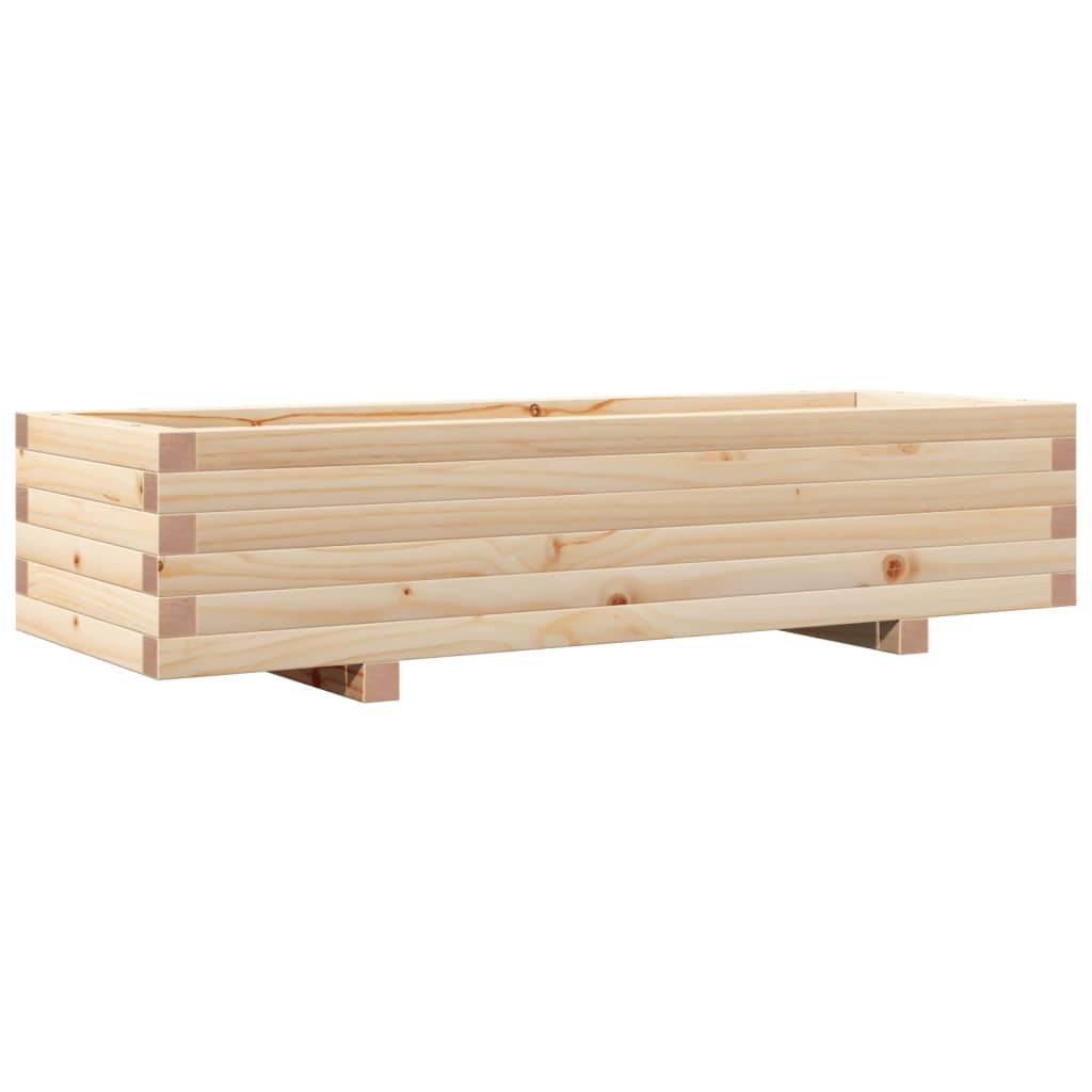 Odlingslåda 110x40x26,5 cm massivt furuträ