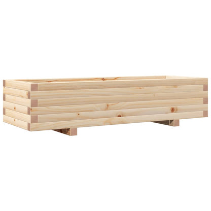 Odlingslåda 110x40x26,5 cm massivt furuträ