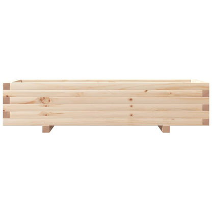 Odlingslåda 110x40x26,5 cm massivt furuträ