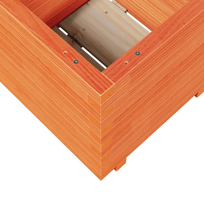 Odlingslåda vaxbrun 50x50x49,5 cm massiv furu
