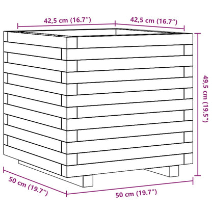 Odlingslåda 50x50x49,5 cm massivt douglasträ