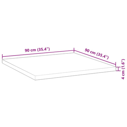 Bordsskiva fyrkantig 90x90x4 cm massivt akaciaträ