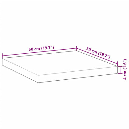 Bordsskiva fyrkantig 50x50x4 cm massivt akaciaträ