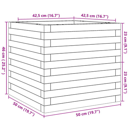 Odlingslåda 50x50x46 cm massivt furuträ