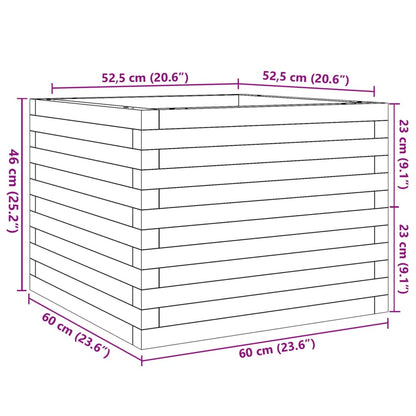 Odlingslåda 60x60x46 cm massivt douglasträ