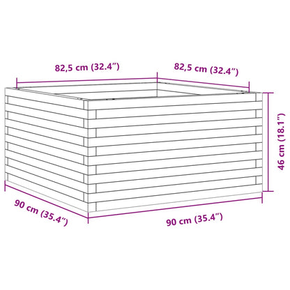 Odlingslåda 90x90x46 cm impregnerat furu