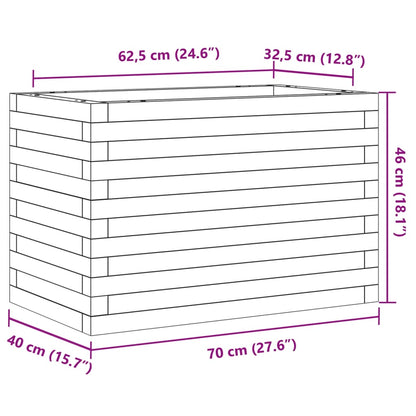 Odlingslåda 70x40x46 cm massivt douglasträ