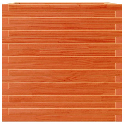 Odlingslåda vaxbrun 70x70x68,5 cm massiv furu