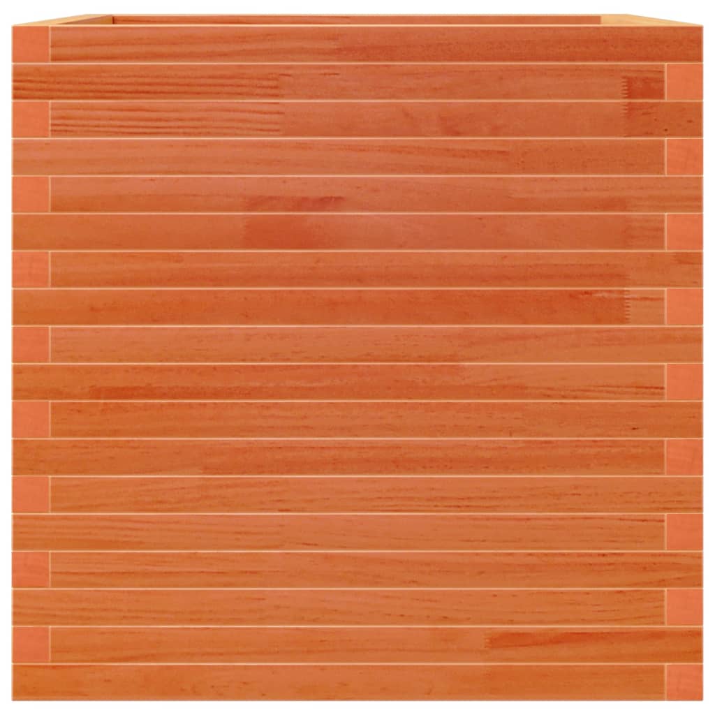 Odlingslåda vaxbrun 70x70x68,5 cm massiv furu