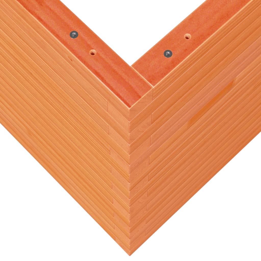 Odlingslåda vaxbrun 70x70x68,5 cm massiv furu