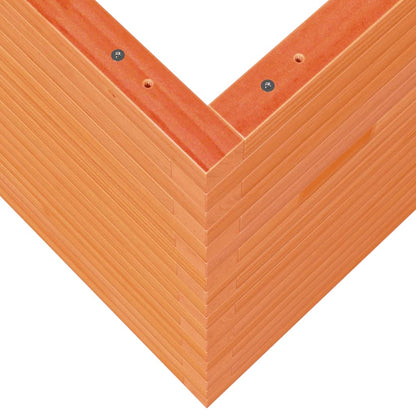 Odlingslåda vaxbrun 70x70x68,5 cm massiv furu