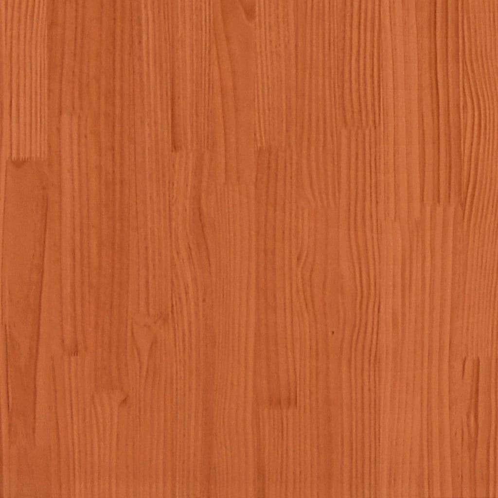 Odlingslåda vaxbrun 70x70x68,5 cm massiv furu