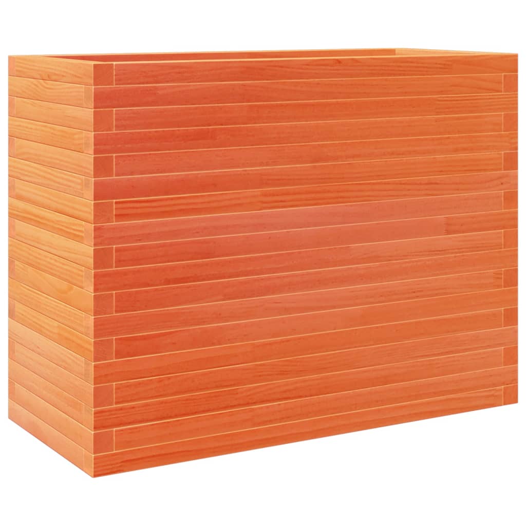 Odlingslåda vaxbrun 90x40x68,5 cm massiv furu