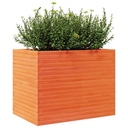 Odlingslåda vaxbrun 90x60x68,5 cm massiv furu