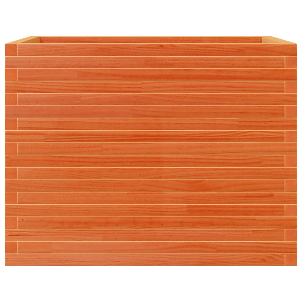 Odlingslåda vaxbrun 90x60x68,5 cm massiv furu