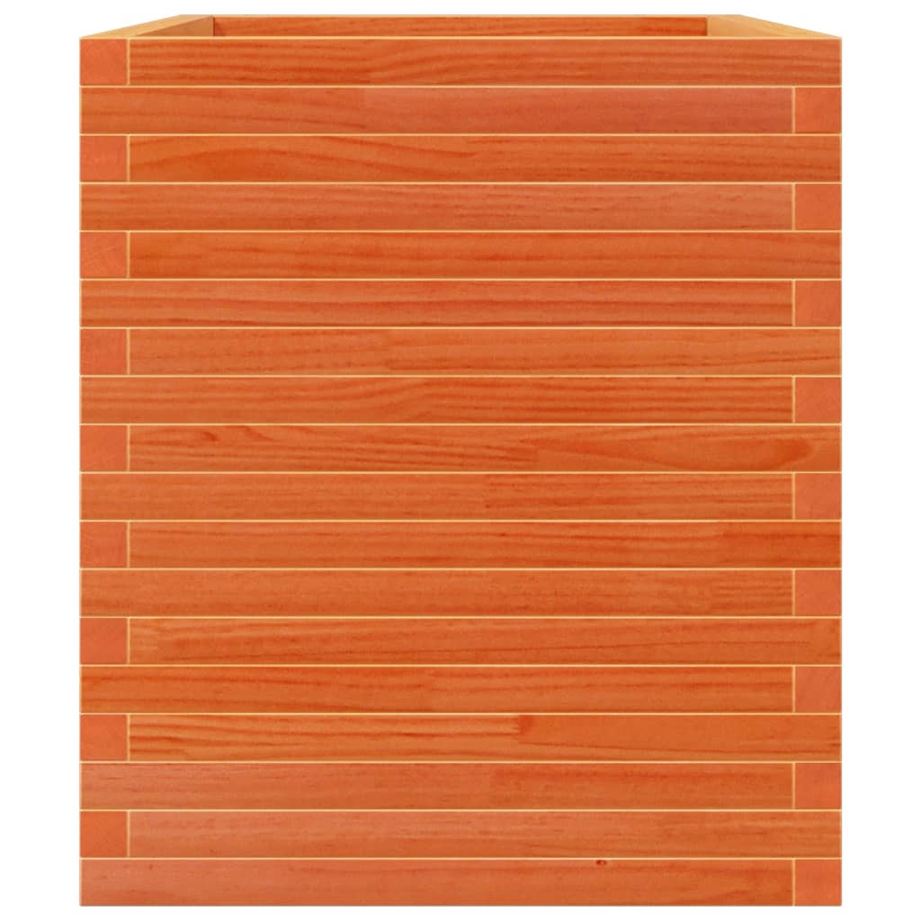 Odlingslåda vaxbrun 90x60x68,5 cm massiv furu